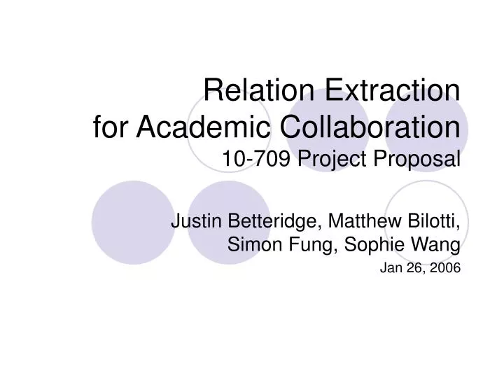 relation extraction for academic collaboration 10 709 project proposal