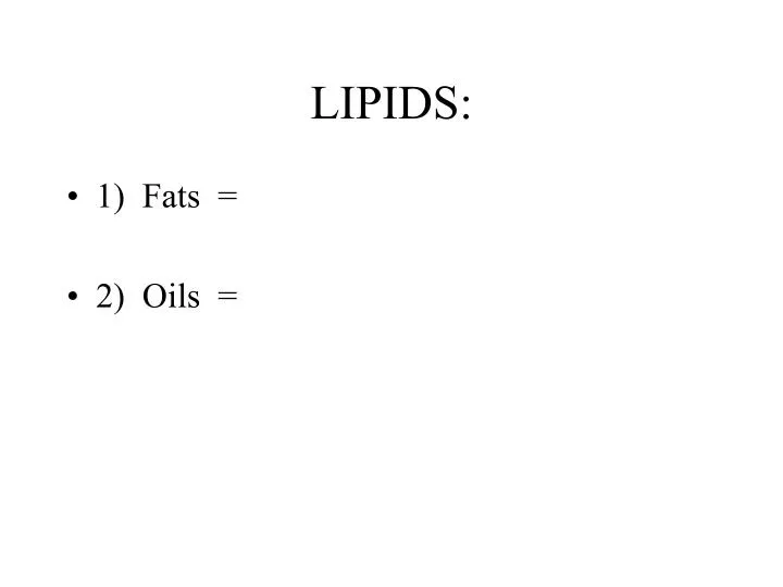 lipids