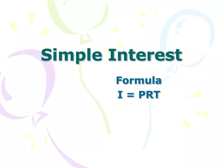 simple interest