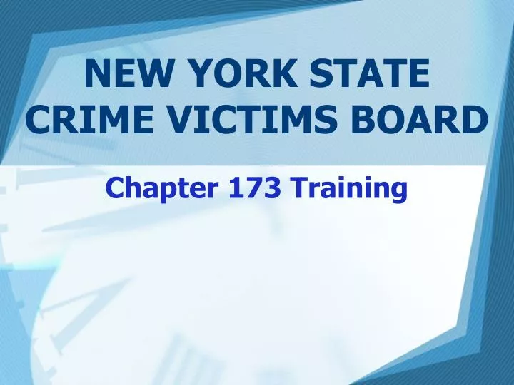 new york state crime victims board