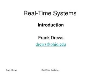 real time systems