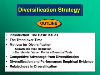 Diversification Strategy