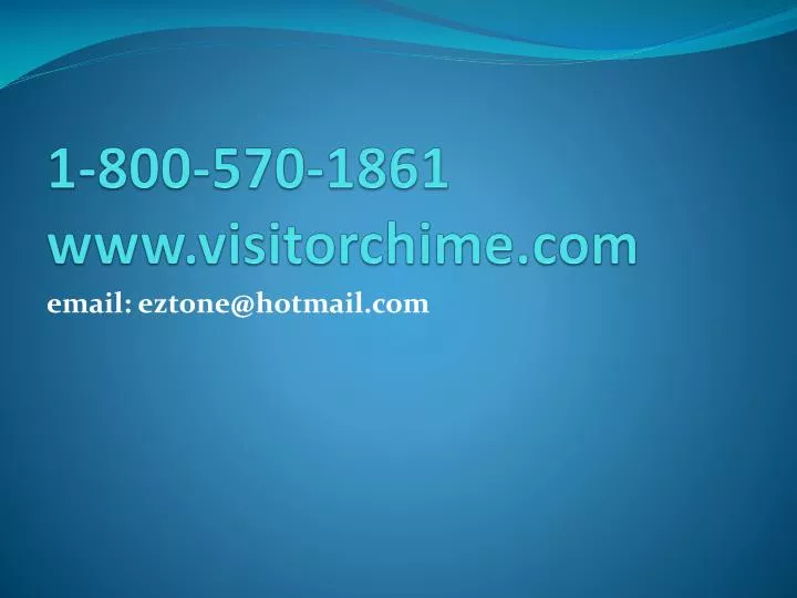 1 800 570 1861 www visitorchime com