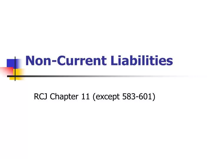 non current liabilities