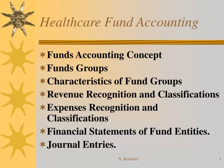 healthcare fund accounting