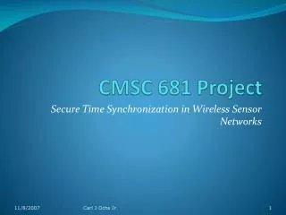 CMSC 681 Project