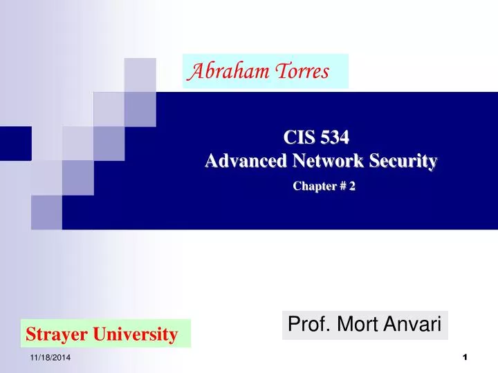 cis 534 advanced network security chapter 2