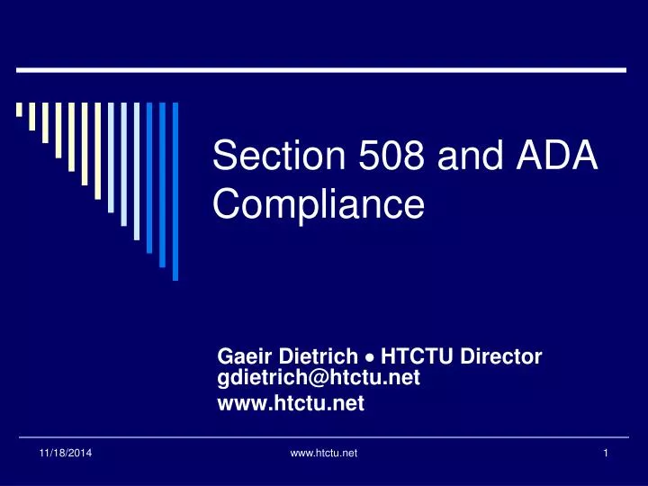 section 508 and ada compliance