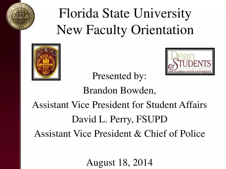 florida state university new faculty orientation