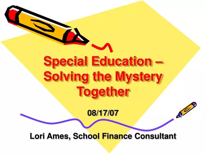 special education solving the mystery together