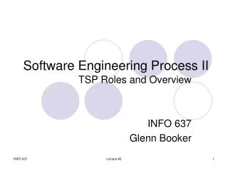 Software Engineering Process II