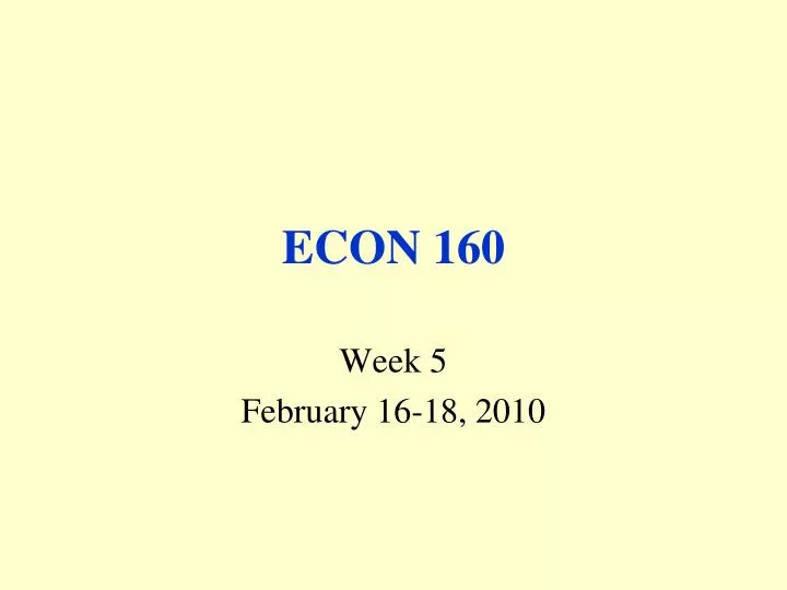 econ 160