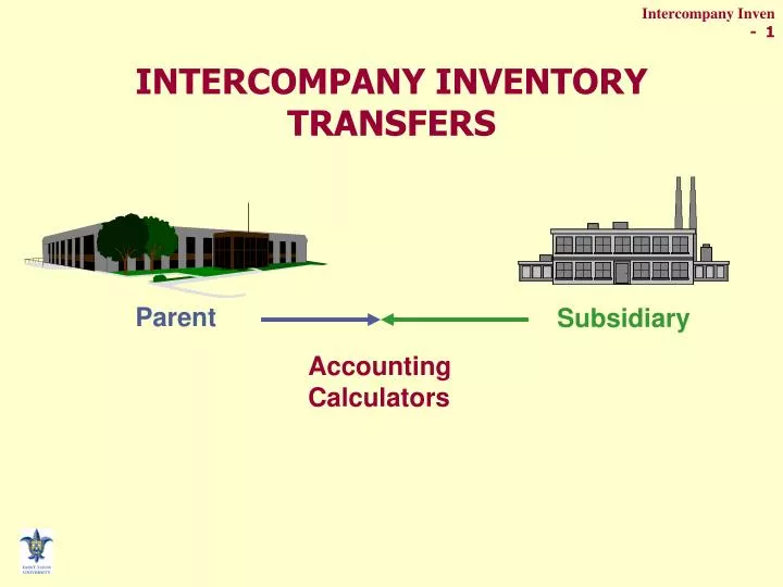 intercompany inventory transfers