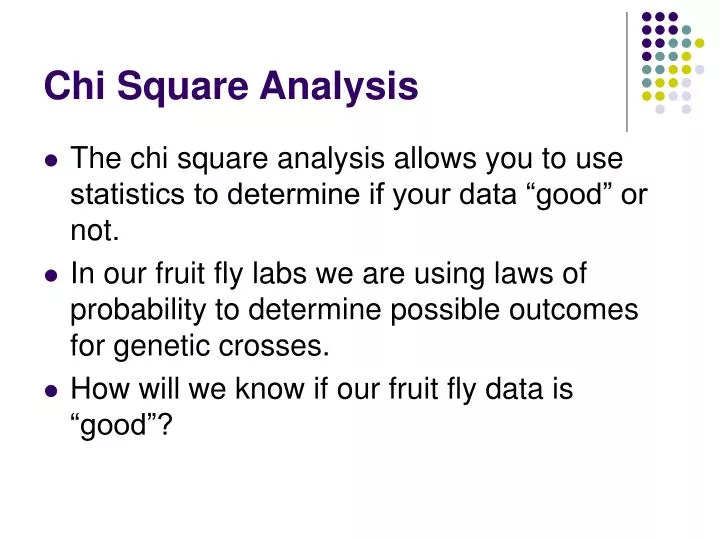 chi square analysis