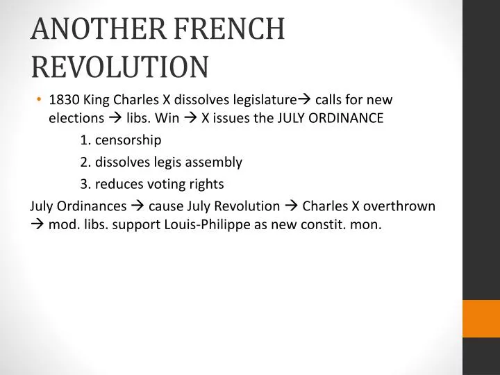 another french revolution