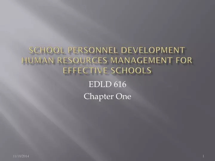 school personnel development human resources management for effective schools