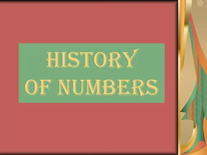 history of numbers