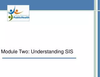 Module Two: Understanding SIS