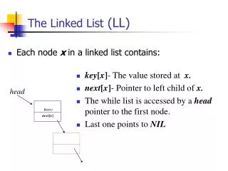 The Linked List (LL)