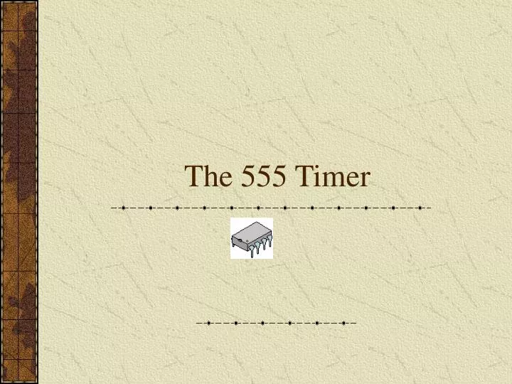 the 555 timer