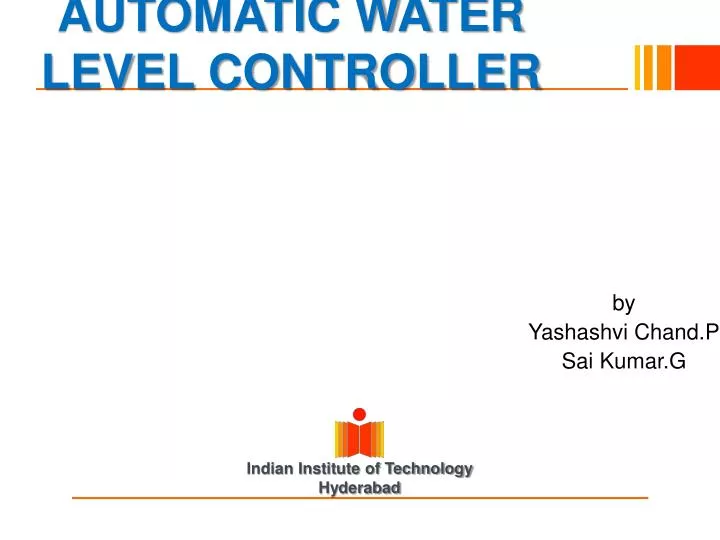 automatic water level controller