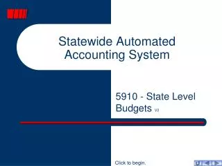 Statewide Automated Accounting System