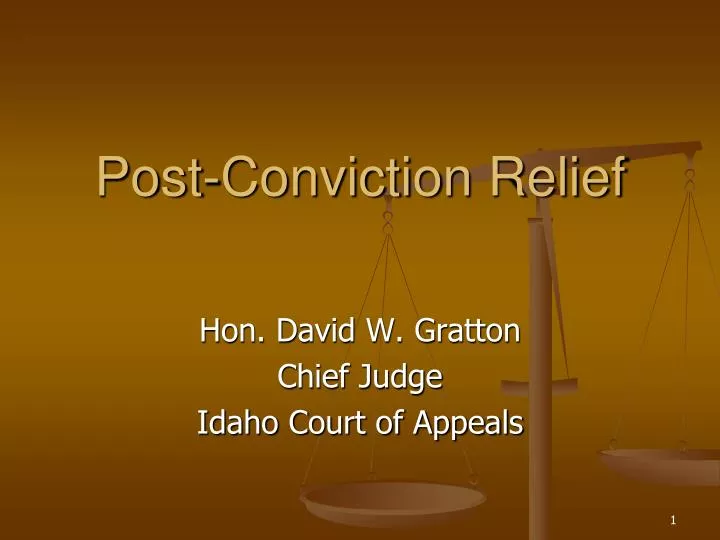 post conviction relief