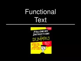 Functional Text