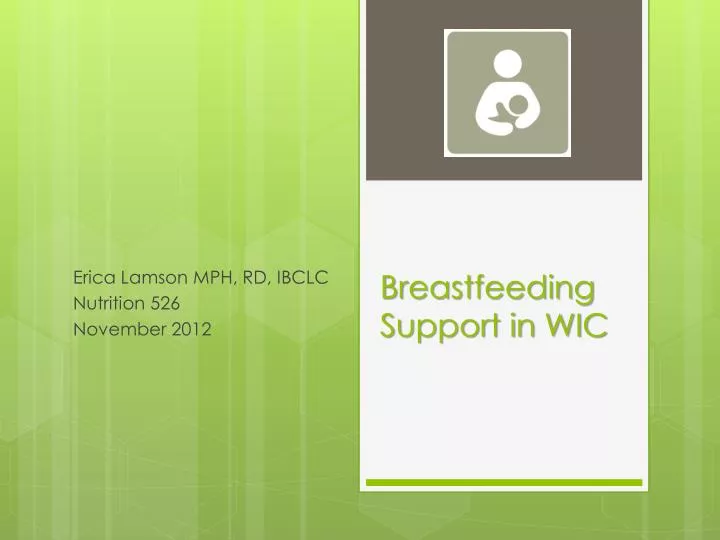 breastfeeding support in wic