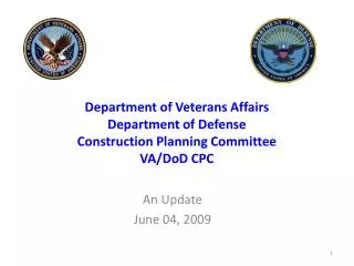 Department of Veterans Affairs Department of Defense Construction Planning Committee VA/DoD CPC