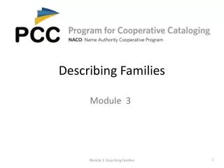 Describing Families
