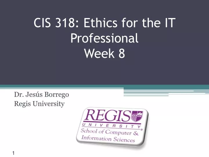 cis 318 ethics for the it professional week 8