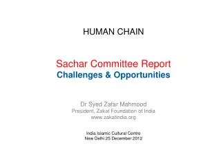 SACHAR REPORT