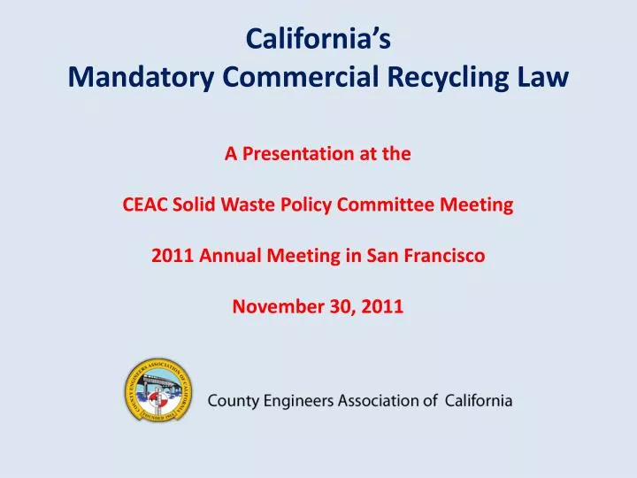 california s mandatory commercial recycling law