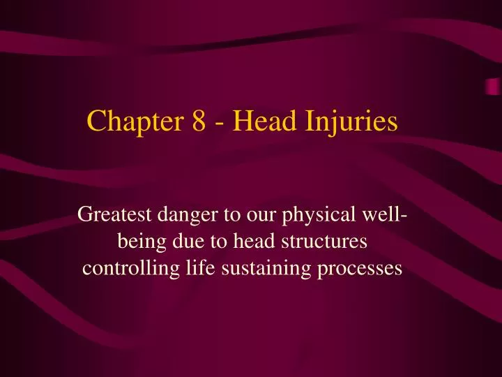 chapter 8 head injuries
