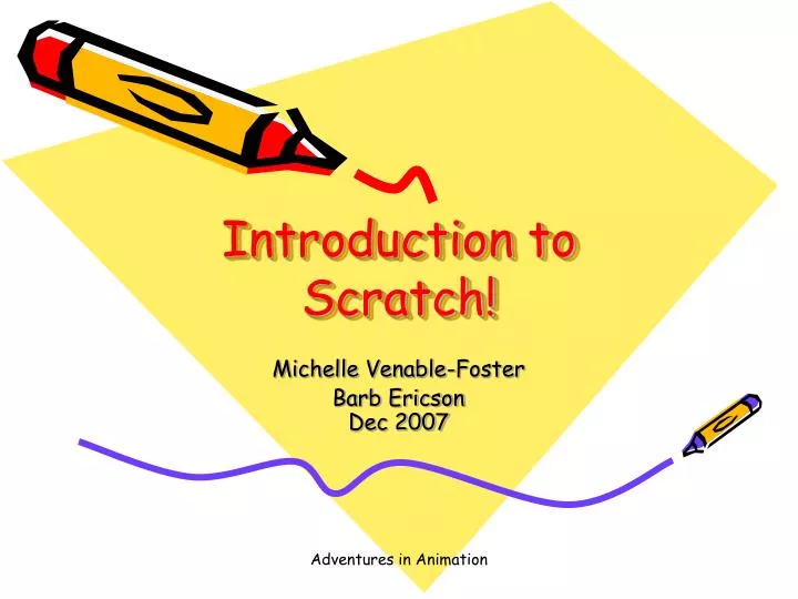 introduction to scratch