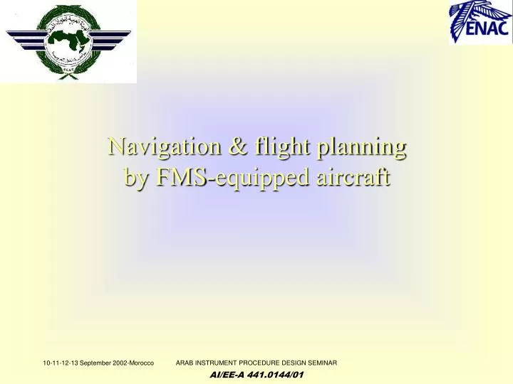 navigation flight planning by fms equipped aircraft