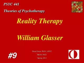 PSYC 441 Theories of Psychotherapy