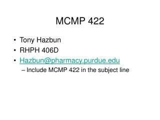 mcmp 422