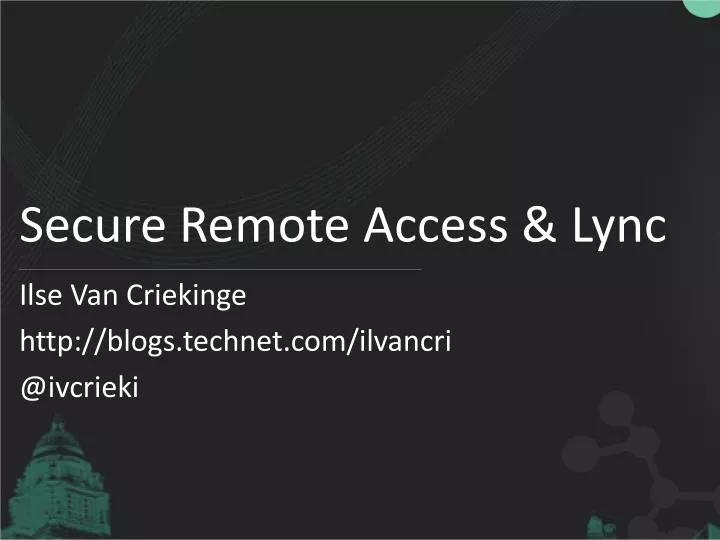 secure remote access lync