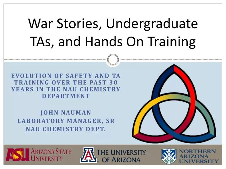 war stories undergraduate tas and hands on training