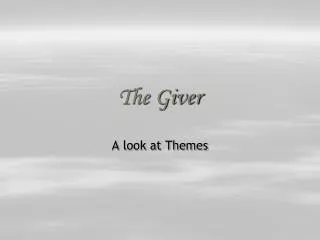 the giver