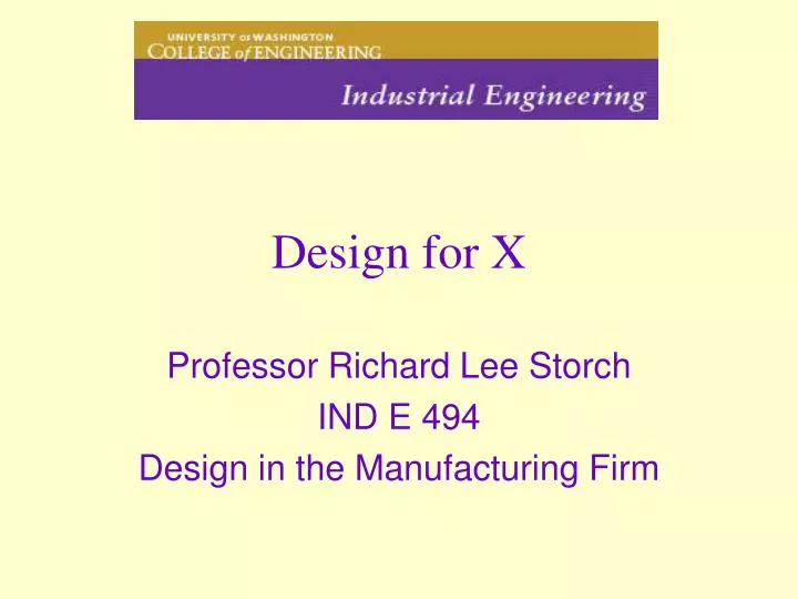design for x