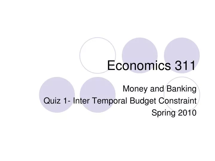 economics 311