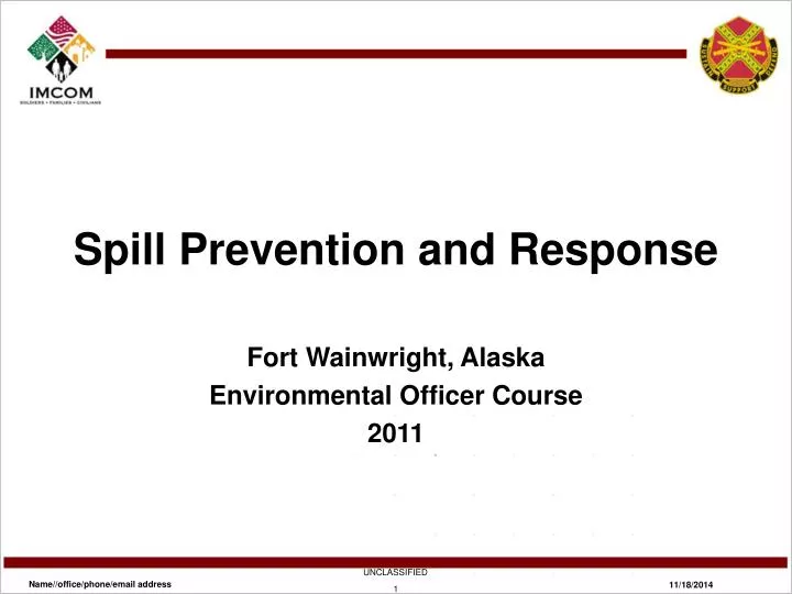 spill prevention and response