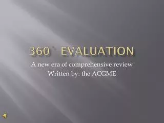 360? Evaluation