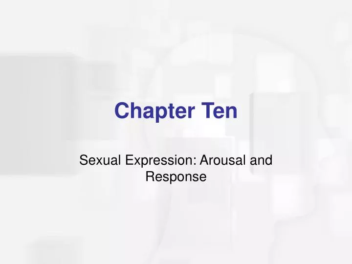 sexual expression arousal and response