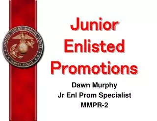 Junior Enlisted Promotions
