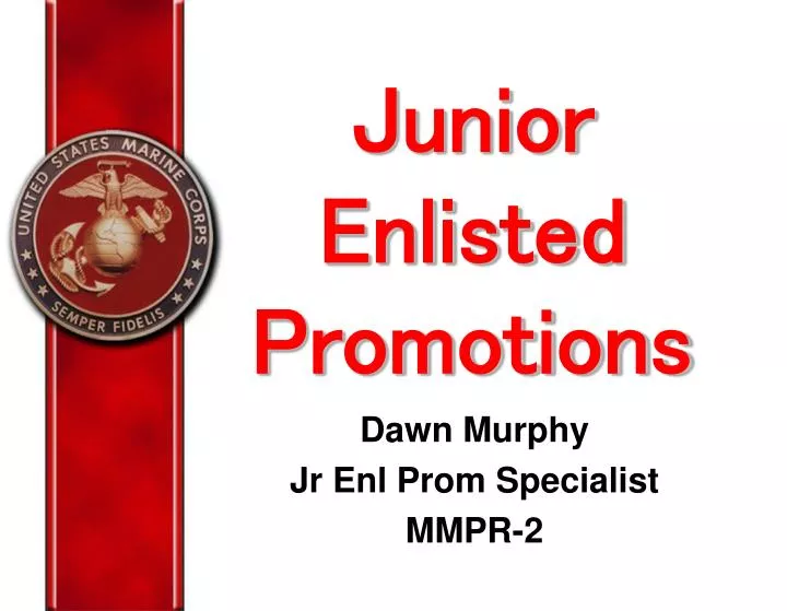 junior enlisted promotions