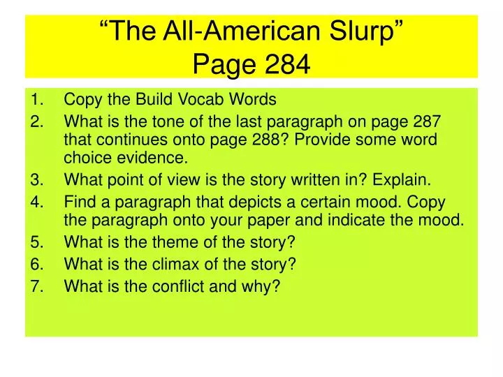 the all american slurp page 284